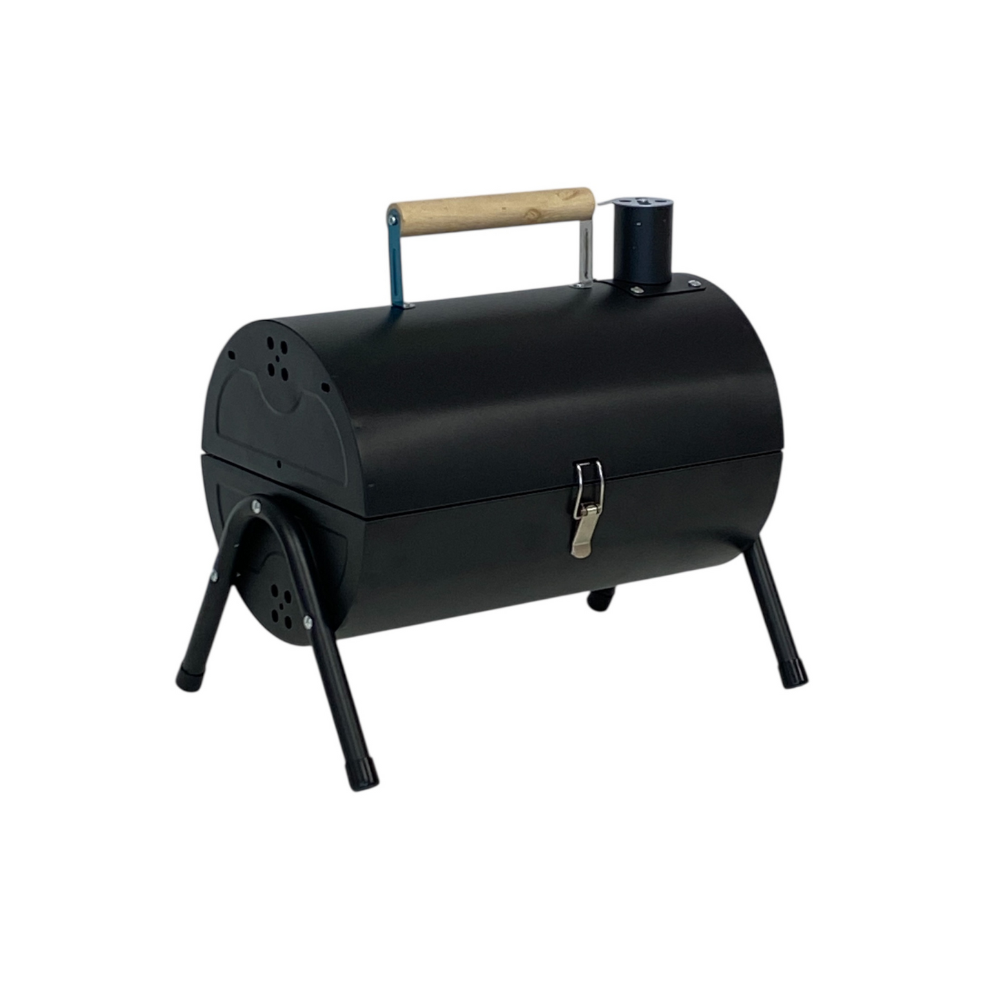 Double-Sided Barre BBQ Grill with Chimney-Portable Charcoal Grill for Outdoor & Home Multi-Functional Smoker with Griddle & Carry Handle