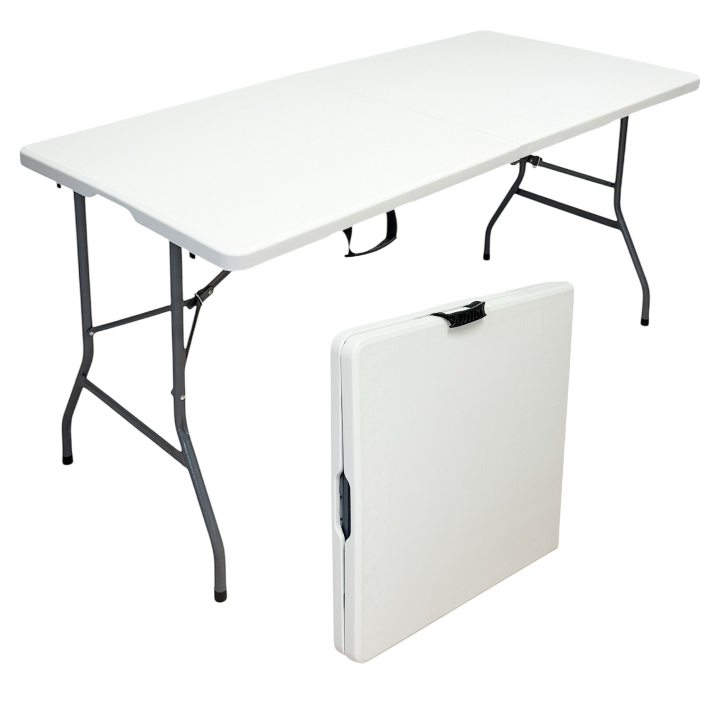 Foldable Outdoor Table for 4-6 People – Portable, Sturdy, Easy to Carry – Ideal for BBQ, Camping, Beach – Ships from Montreal
