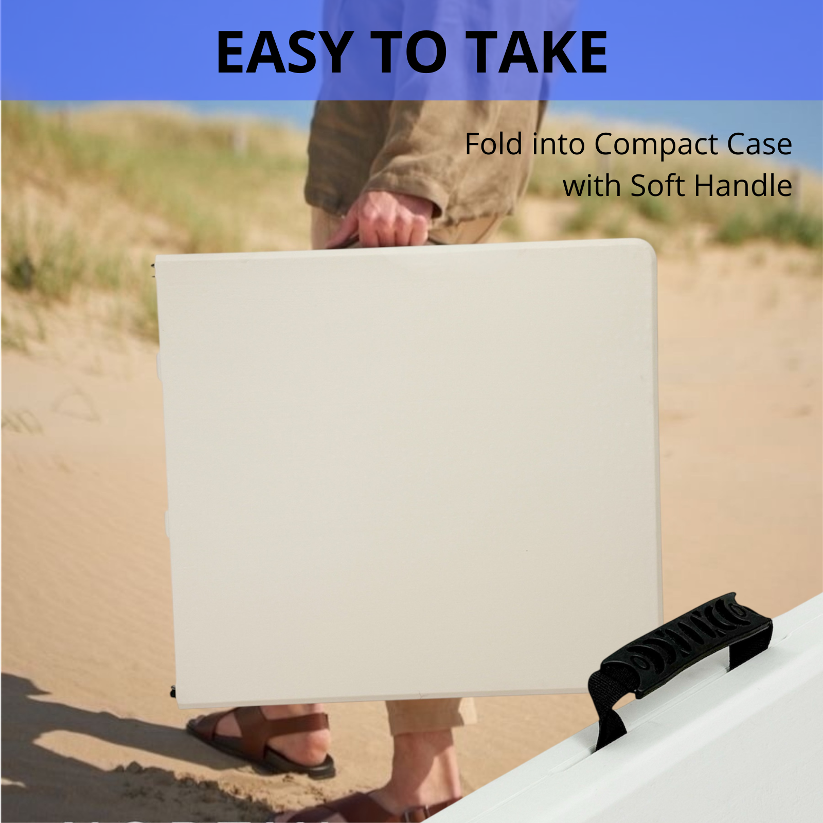 Foldable Outdoor Table for 4-6 People – Portable, Sturdy, Easy to Carry – Ideal for BBQ, Camping, Beach – Ships from Montreal
